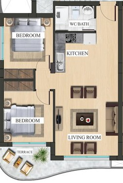 3-комнатная квартира в Искеле